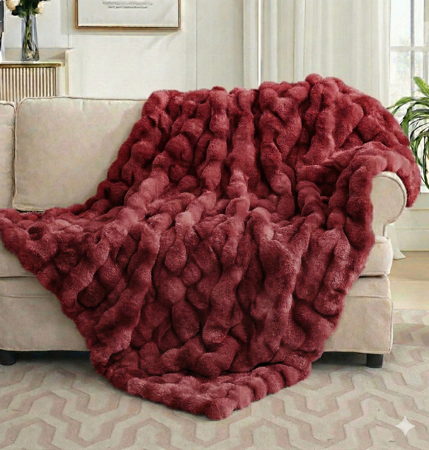 Cobija Térmica Piel De Conejo Premium