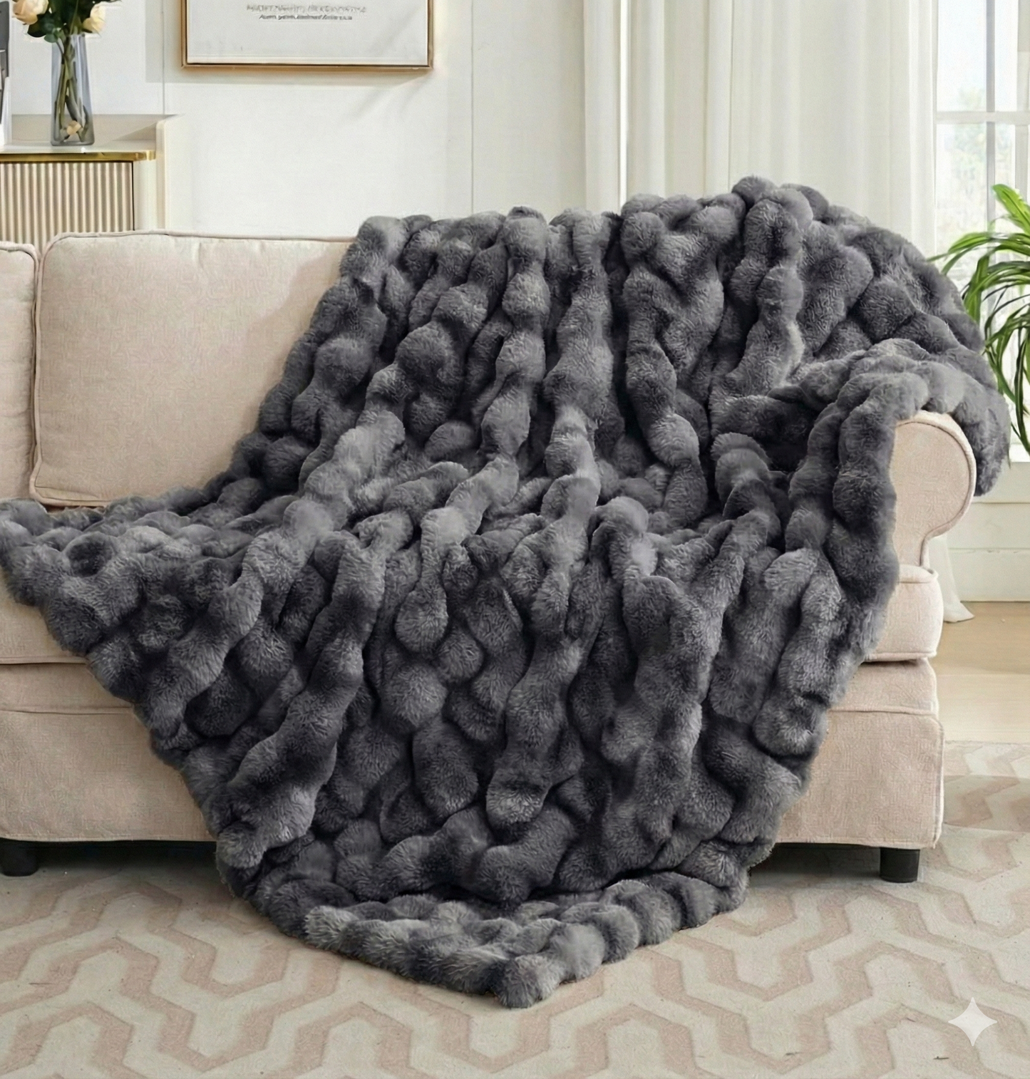 Cobija Térmica Piel De Conejo Premium